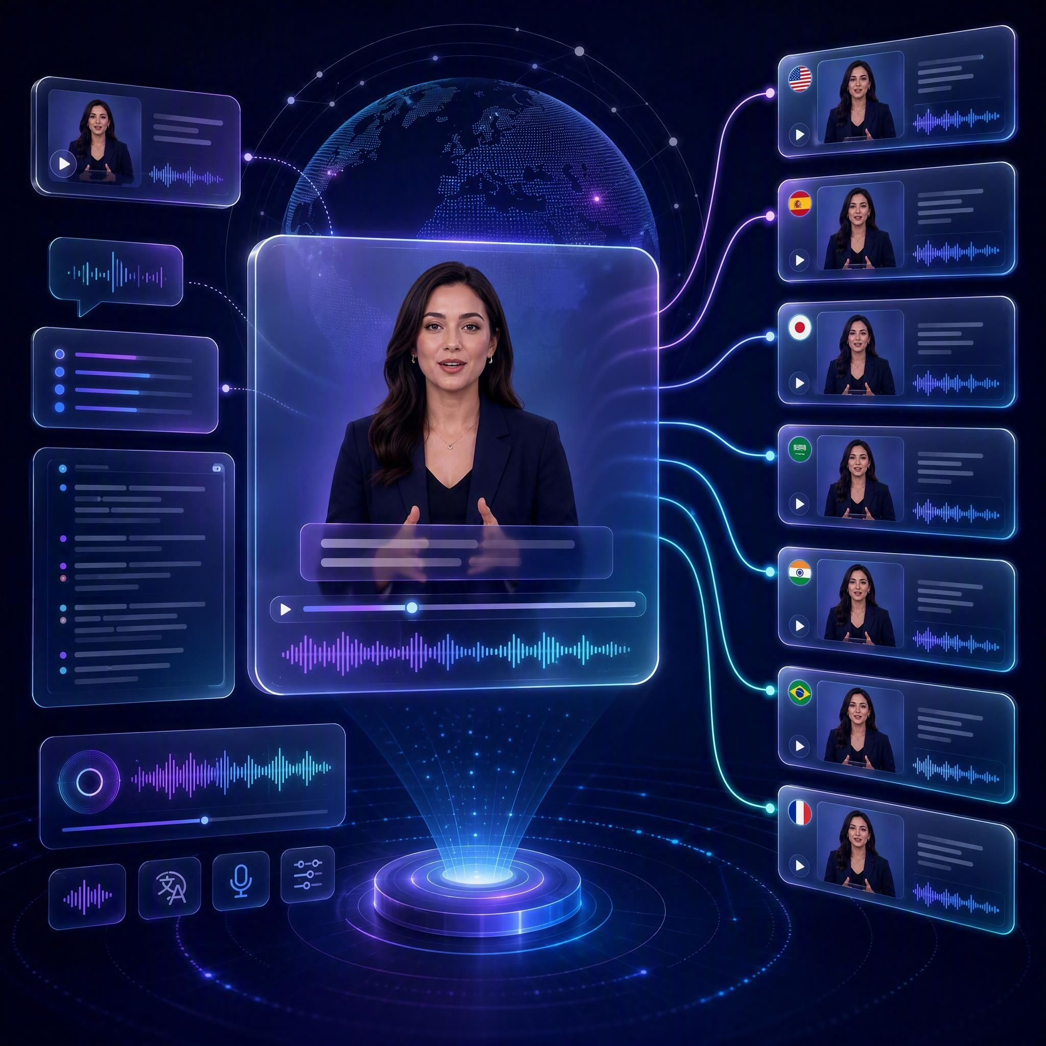 Criação de Vídeos Multilíngues