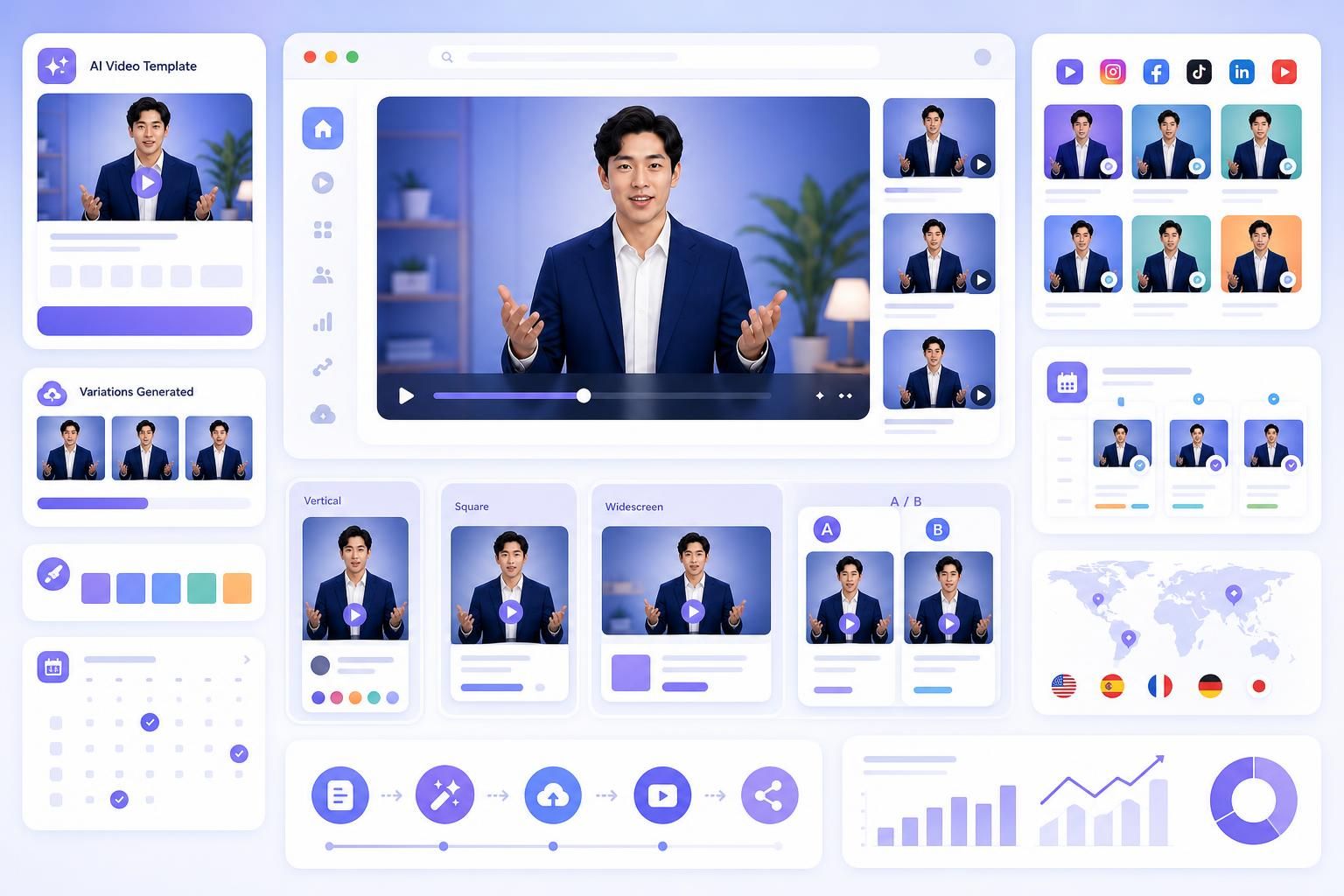 Social media content at scale