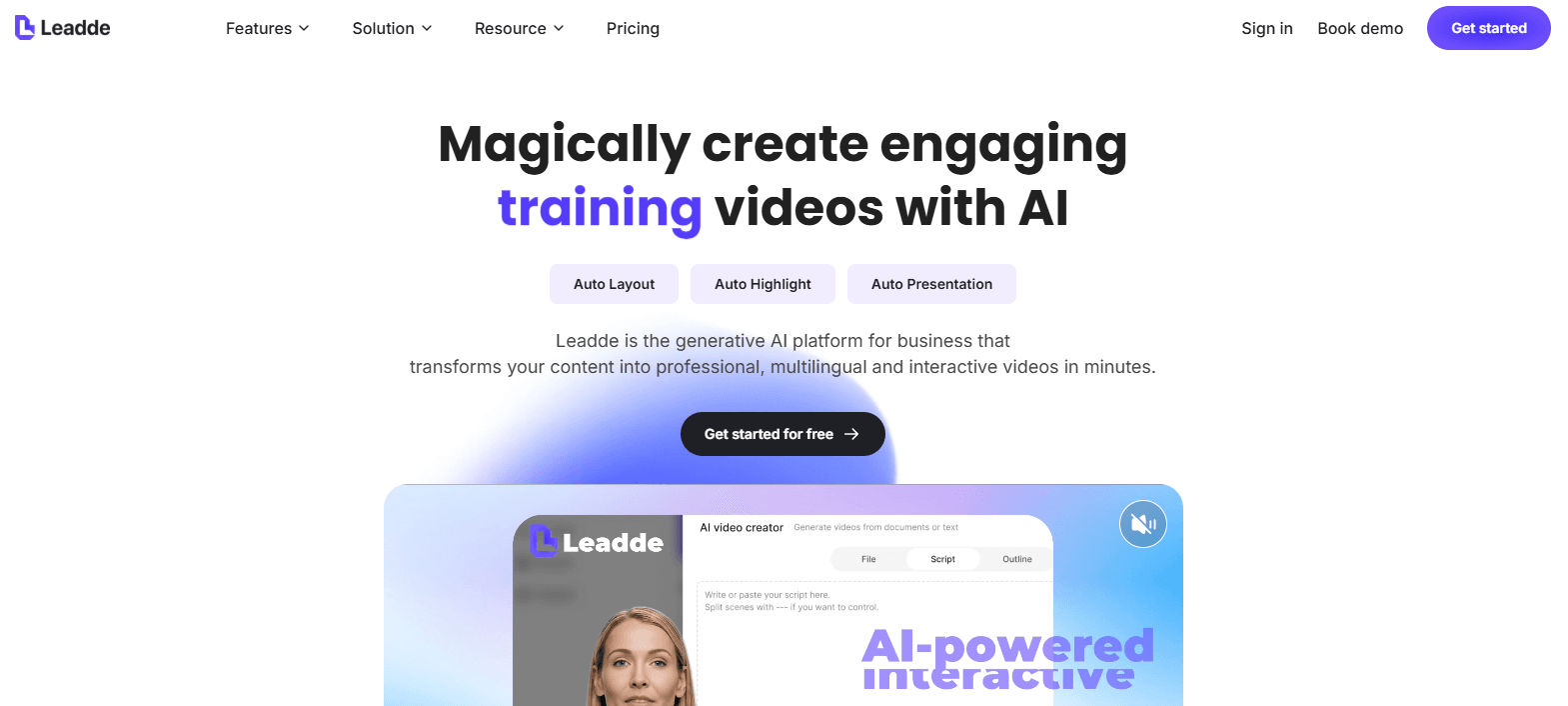 leadde.ai — Best for Step-by-Step Tutorial Videos